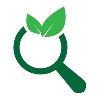 Eco Search Icon vector