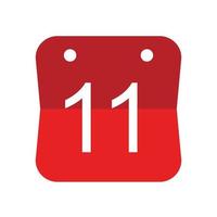 11 Event date icon, Calendar date icon vector