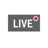 Live Stream, Live Icon, Live Streaming Icon Symbol vector