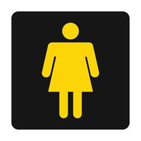 signo de baño de mujer vector