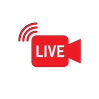 Live Stream, Live Icon, Live Streaming Icon Symbol vector