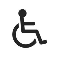 Disabled handicap icon vector