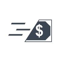 Fast Cash Icon vector