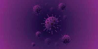 Dangerous Pandemic Coronavirus Covid19 Flu With Green Background vector