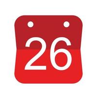 26 Event date icon, Calendar date icon vector