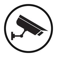 icono de cámara cctv, icono de cámara de seguridad vector