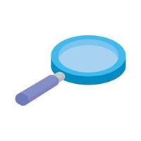 magnifying glass isometric vector
