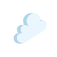 cloud computing isometric vector
