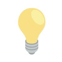 light bulb isometric vector