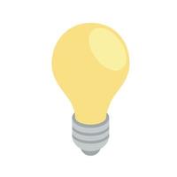 light bulb isometric vector