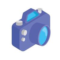 camera photography isometric vector