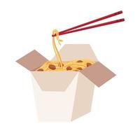 noodles in box vector