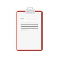 clipboard document paper vector