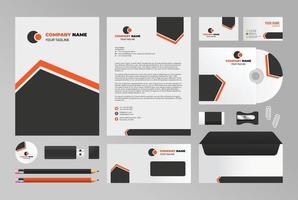 diseño de papelería comercial, diseño de papelería, plantilla de identidad corporativa vector