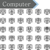 diseño de iconos de computadora vector