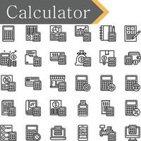 Calculator icons design vector