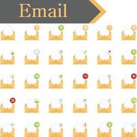 Email Icons Design vector