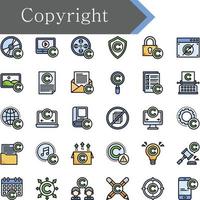 Copyright icons Design vector