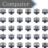 diseño de iconos de computadora vector