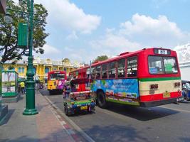 Wat Phra Kaew Temple of the Emerald BuddhaBANGKOK THAILAND15 FEBRUARY 2019The traffic jams are based on the number of tourists who are tight..on BANGKOK THAILAND15 FEBRUARY 2019 photo