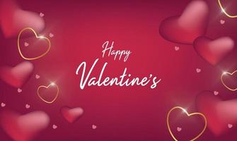 Red Hearts Decorations Happy Valentine's Day Black Background 4K 5K HD Valentine's  Day Wallpapers | HD Wallpapers | ID #100473