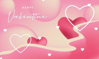 happy valentines day pattern illustration background wallpaper banner template flyer poster event label backdrop modern vector design concept premium color digital card ornamental black gold luxury