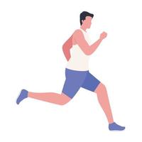 man in marathon vector