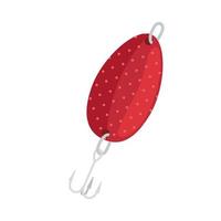 red fishing lure vector