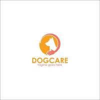 Dog Care Logo Template Design vector