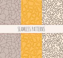 six textures patterns colors vector