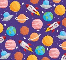 space and universe pattern vector