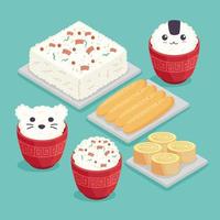 six bento box icons vector