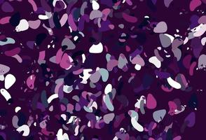 Light Purple, Pink vector pattern with chaotic shapes.