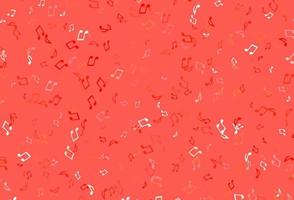 Light colorful vector backdrop with music notes.