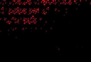 Dark Red vector template with bubble shapes.