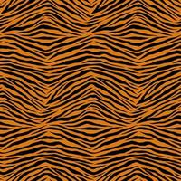 Simple Tiger Animal Motif Vector Seamless Pattern Design