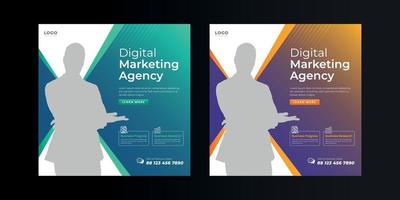 Social Media Design for Digital Marketing vector