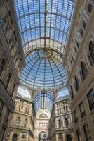 Umberto I gallery in Naples, Italy on a Sunny day. photo