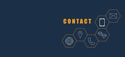 Contact Us Banner Vector Art, Icons, and Graphics for Free Download
