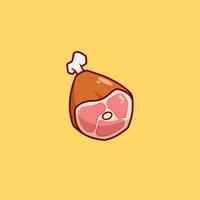 Meat cartoon illustration vector