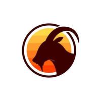 goat head logo vector