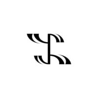 ambigram monogram y r clever smart  logo vector