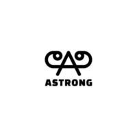 A Strong Gym Fitness logo vector