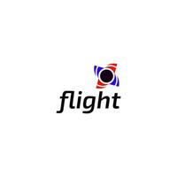 Dynamic Flight Air Plane logo vector