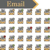 Email Icons Design vector