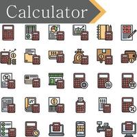 Calculator icons design vector