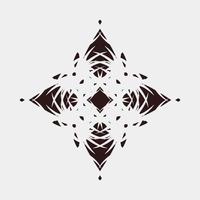 vector illustration of unique symmetrical motifs for decoration