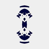 vector illustration of a unique and symmetrical high artful image for place decoration or ornamentation