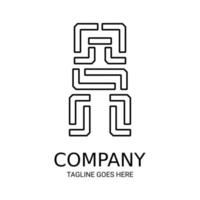 Simple line A logo. Perfect for t-shirts and so on. vector