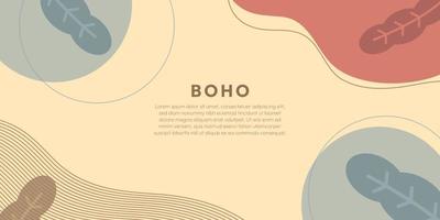 Minimalist Boho Style Background Vector Design